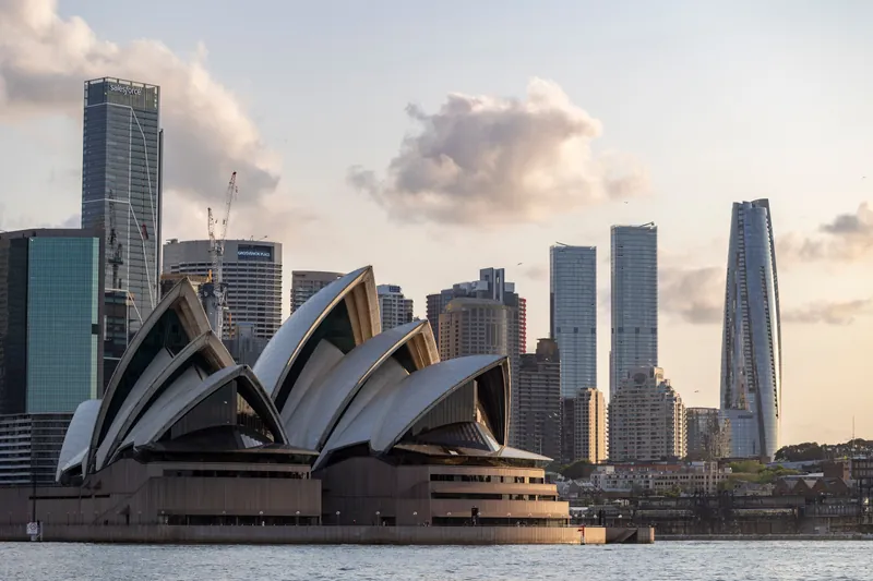 Sydney Opera House at sunset